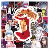 50 New Evangelion EVA Anime Stickers DIY Toys Kawaii Gift Decoration Scrapbook Waterproof Aesthetic 1 - Evangelion Store