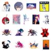 50pcs Neon Genesis Evangelion Sticker Motorcycle Luggage Skate Waterproof Sticker Cute Phone Case Kawai Anime Stickers 2 - Evangelion Store