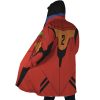 Asuka Neon Genesis Evangelion AOP Hooded Cloak Coat SIDE Mockup - Evangelion Store