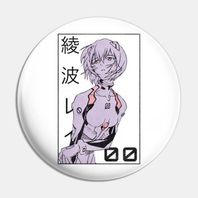 Rei Ayanami Evangelion Manga V2 Pin Official Haikyuu Merch