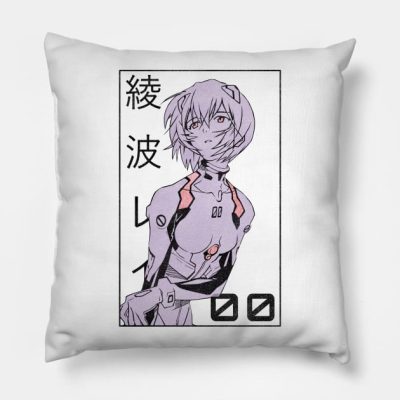 Rei Ayanami Evangelion Manga V2 Throw Pillow Official Haikyuu Merch