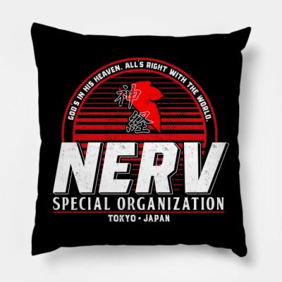 Nerv Evangelion Throw Pillow Official Haikyuu Merch