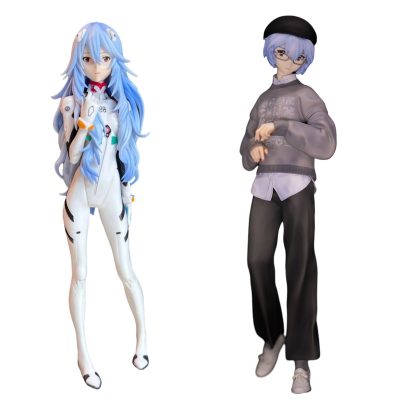 23cm Neon Genesis Evangelion Ayanami Rei Anime Figures Long Hair Rei Asuka Sexy Action Figure PVC - Evangelion Store