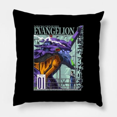 Evangelion Neon Genesis Evangelion Throw Pillow Official Haikyuu Merch