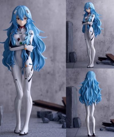 Anime Evangelion 23cm EVA Ayanami Rei Figure Sexy Long Hair Rei Action Figures PVC Model Doll 1 1 - Evangelion Store