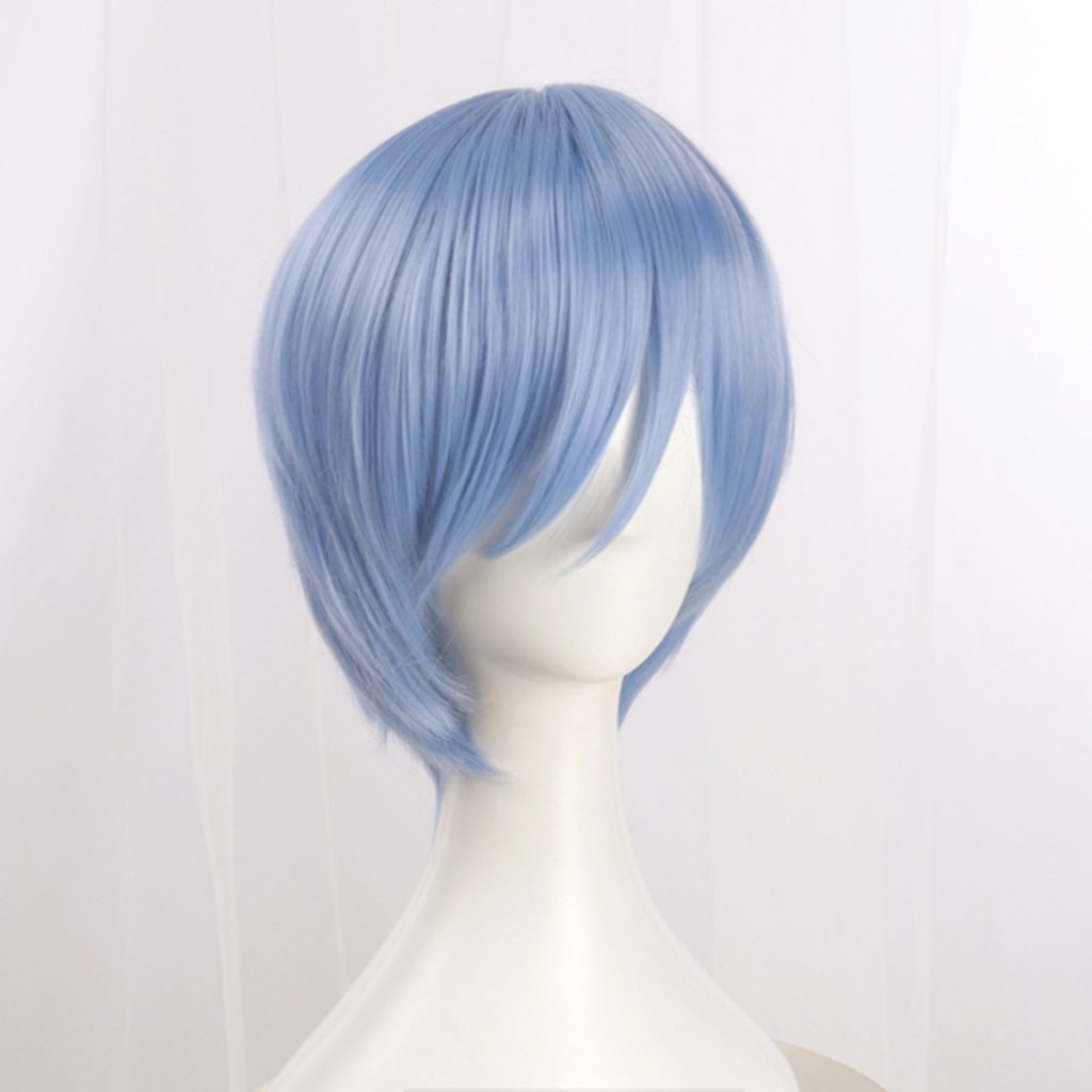 EVA Evangelion Lingpoli blue short hair cosplay wig 1 - Evangelion Store
