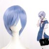EVA Evangelion Lingpoli blue short hair cosplay wig - Evangelion Store