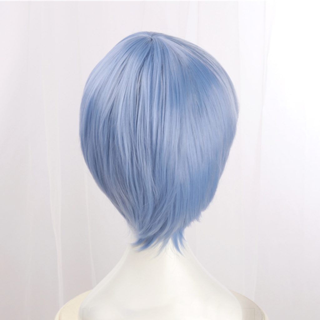 EVA Evangelion Lingpoli blue short hair cosplay wig 2 - Evangelion Store