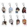 Hot Japanese Anime Keychain NEON GENESIS EVANGELION Peripheral Acrylic HD Keychain No 1 No 23 3 - Evangelion Store