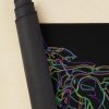 Eva Unit 01 Neon Outline (Black Variant) Mouse Pad Official Evangelion Merch