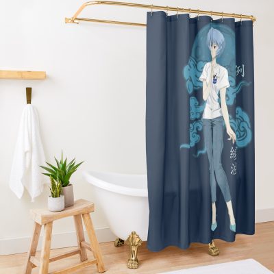 Rei Ayanami Casual Shower Curtain Official Evangelion Merch