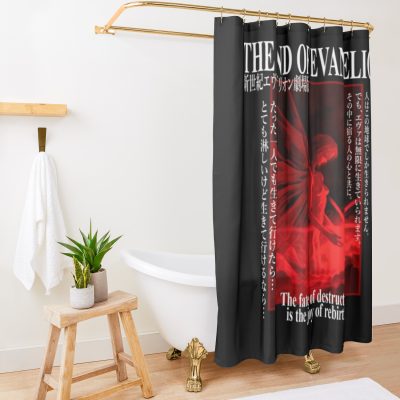 End Of Eva - Evangelion Shower Curtain Official Evangelion Merch